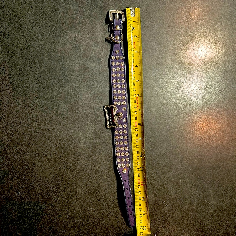 Jacqueline Kent Rhinestone Dog Collar BLUE 15 inch NEW - Picture 2 of 5